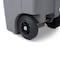 Toter 32 Gal. Graystone Trash Can with Quiet Wheels and Attached Black Lid ANA32 - alternate 8